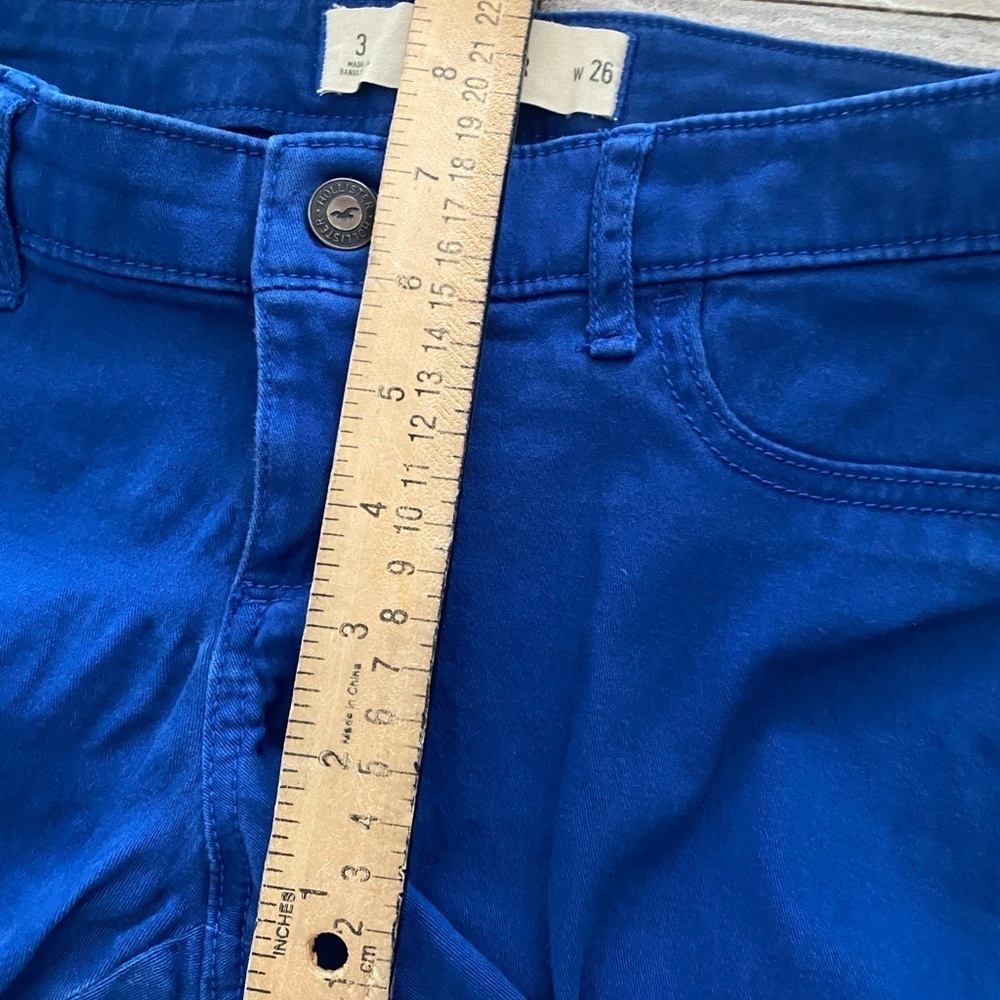 HOLLISTER Skinny Low Rise Denim Jeans Blue Pants Denim Women's Size 3 26 - Picture 4 of 5